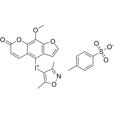 (3,5-Dimethylisoxazol-4-yl)(9-methoxy-7-oxo-7H-furo[3,2-g]chromen-4-yl)iodonium 4-methylbenzenesulfonate|CS-1567019