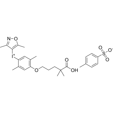 (4-((4-Carboxy-4-methylpentyl)oxy)-2,5-dimethylphenyl)(3,5-dimethylisoxazol-4-yl)iodonium 4-methylbenzenesulfonate|CS-1567021