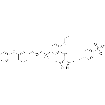 (3,5-Dimethylisoxazol-4-yl)(2-ethoxy-5-(2-methyl-1-((3-phenoxybenzyl)oxy)propan-2-yl)phenyl)iodonium 4-methylbenzenesulfonate|CS-1567023