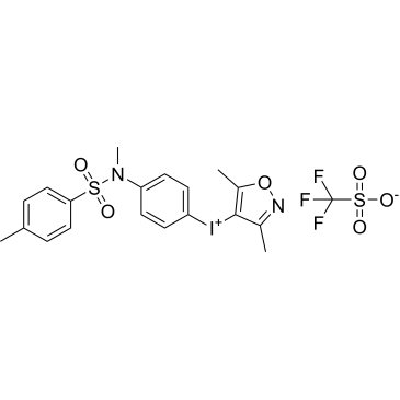 (3,5-Dimethylisoxazol-4-yl)(4-((N,4-dimethylphenyl)sulfonamido)phenyl)iodonium trifluoromethanesulfonate|CS-1567035