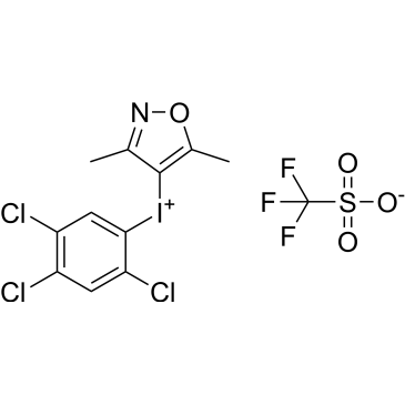 (3,5-Dimethylisoxazol-4-yl)(2,4,5-trichlorophenyl)iodonium trifluoromethanesulfonate|CS-1567041