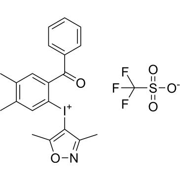 (2-Benzoyl-4,5-dimethylphenyl)(3,5-dimethylisoxazol-4-yl)iodonium trifluoromethanesulfonate|CS-1567046