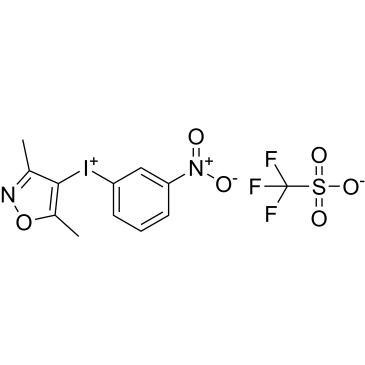 (3,5-Dimethylisoxazol-4-yl)(3-nitrophenyl)iodonium trifluoromethanesulfonate|CS-1567052