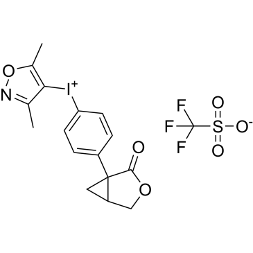 (3,5-Dimethylisoxazol-4-yl)(4-(2-oxo-3-oxabicyclo[3.1.0]hexan-1-yl)phenyl)iodonium trifluoromethanesulfonate|CS-1567054