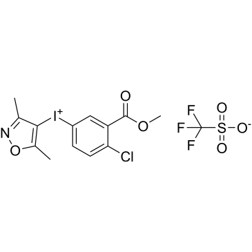 (4-Chloro-3-(methoxycarbonyl)phenyl)(3,5-dimethylisoxazol-4-yl)iodonium trifluoromethanesulfonate|CS-1567057