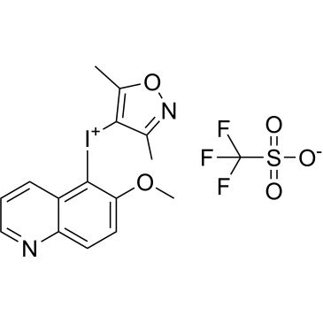 (3,5-Dimethylisoxazol-4-yl)(6-methoxyquinolin-5-yl)iodonium trifluoromethanesulfonate|CS-1567061