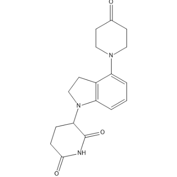 3-(4-(4-Oxopiperidin-1-yl)indolin-1-yl)piperidine-2,6-dione|CS-1567181