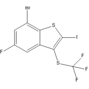 7-Bromo-5-fluoro-2-iodo-3-((trifluoromethyl)thio)benzo[b]thiophene|CS-1567196