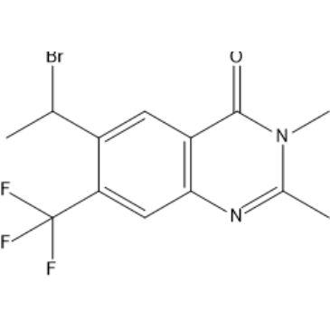 6-(1-Bromoethyl)-2,3-dimethyl-7-(trifluoromethyl)quinazolin-4(3H)-one|CS-1567220