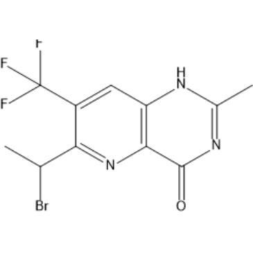 6-(1-Bromoethyl)-2-methyl-7-(trifluoromethyl)pyrido[3,2-d]pyrimidin-4(1H)-one|CS-1567232