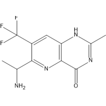 6-(1-Aminoethyl)-2-methyl-7-(trifluoromethyl)pyrido[3,2-d]pyrimidin-4(1H)-one|CS-1567233
