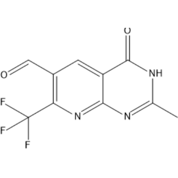2-Methyl-4-oxo-7-(trifluoromethyl)-3,4-dihydropyrido[2,3-d]pyrimidine-6-carbaldehyde|CS-1567269
