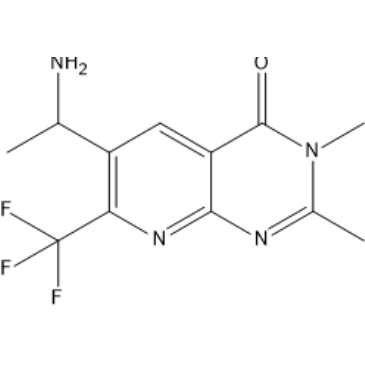 6-(1-Aminoethyl)-2,3-dimethyl-7-(trifluoromethyl)pyrido[2,3-d]pyrimidin-4(3H)-one|CS-1567272