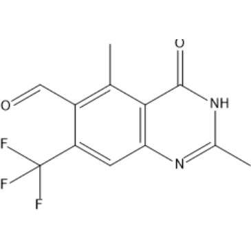 2,5-Dimethyl-4-oxo-7-(trifluoromethyl)-3,4-dihydroquinazoline-6-carbaldehyde|CS-1567280