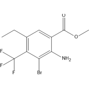 Methyl 2-amino-3-bromo-5-ethyl-4-(trifluoromethyl)benzoate|CS-1567283