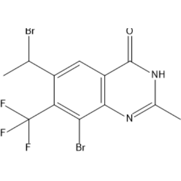 8-Bromo-6-(1-bromoethyl)-2-methyl-7-(trifluoromethyl)quinazolin-4(3H)-one|CS-1567289