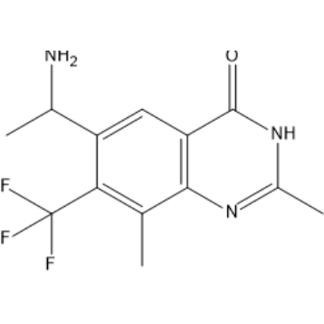 6-(1-Aminoethyl)-2,8-dimethyl-7-(trifluoromethyl)quinazolin-4(3H)-one|CS-1567291