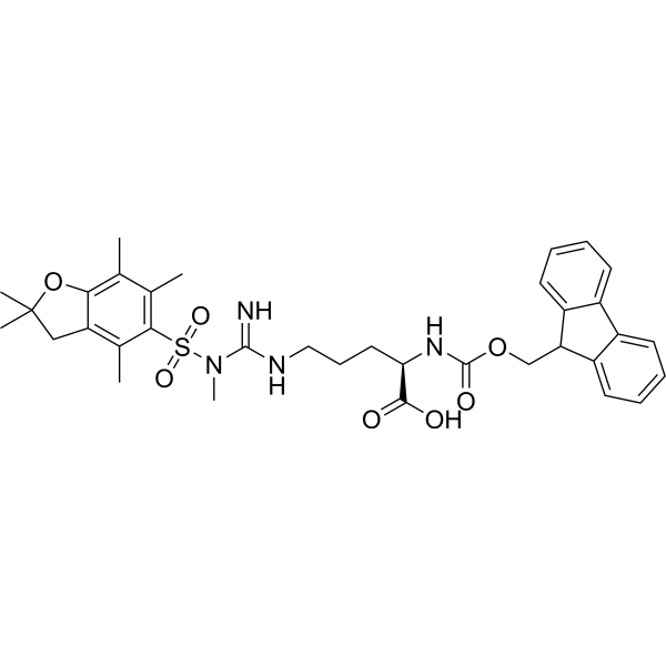 N2-(((9H-Fluoren-9-yl)methoxy)carbonyl)-Nw-methyl-Nw-((2,2,4,6,7-pentamethyl-2,3-dihydrobenzofuran-5-yl)sulfonyl)-D-arginine|CS-1567333