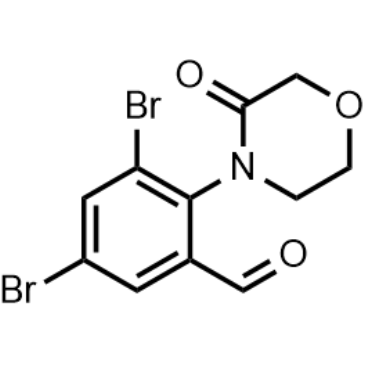 3,5-Dibromo-2-(3-oxomorpholino)benzaldehyde|CS-1567567