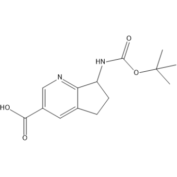 7-((tert-Butoxycarbonyl)amino)-6,7-dihydro-5H-cyclopenta[b]pyridine-3-carboxylic acid|CS-1567613