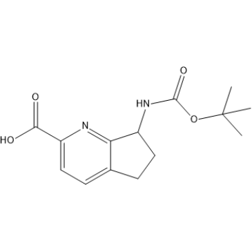7-((tert-Butoxycarbonyl)amino)-6,7-dihydro-5H-cyclopenta[b]pyridine-2-carboxylic acid|CS-1567614