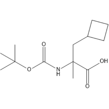 2-((tert-Butoxycarbonyl)amino)-3-cyclobutyl-2-methylpropanoic acid|CS-1567632