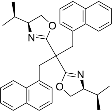(4S,4'S)-2,2'-(1,3-Di(naphthalen-1-yl)propane-2,2-diyl)bis(4-isopropyl-4,5-dihydrooxazole)|CS-1567647
