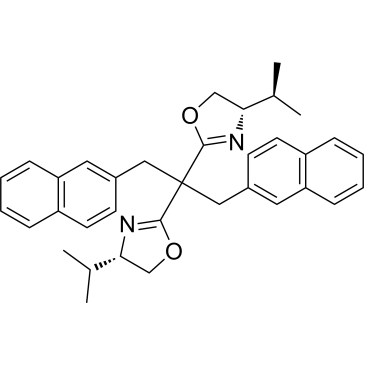 (S)-4-Isopropyl-2-(2-((S)-4-isopropyl-4,5-dihydrooxazol-2-yl)-1,3-di(naphthalen-2-yl)propan-2-yl)-4,5-dihydrooxazole|CS-1567658