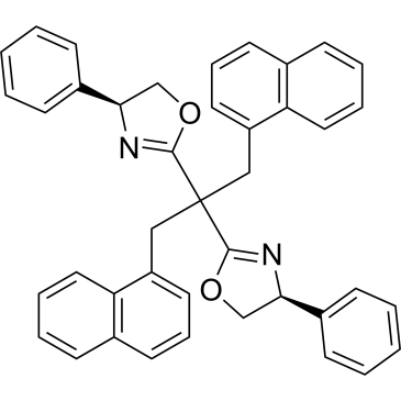 (4S,4'S)-2,2'-(1,3-Di(naphthalen-1-yl)propane-2,2-diyl)bis(4-phenyl-4,5-dihydrooxazole)|CS-1567683