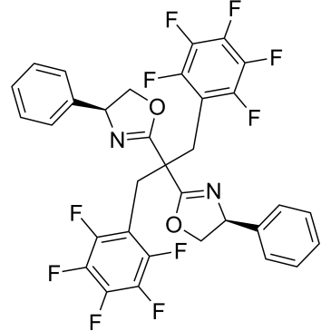 (4S,4'S)-2,2'-(1,3-Bis(perfluorophenyl)propane-2,2-diyl)bis(4-phenyl-4,5-dihydrooxazole)|CS-1567690