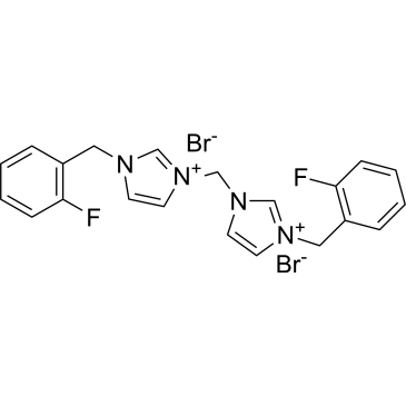 1-(2-Fluorobenzyl)-3-((3-(2-fluorobenzyl)-1H-imidazol-3-ium-1-yl)methyl)-1H-imidazol-3-ium bromide|CS-1580043