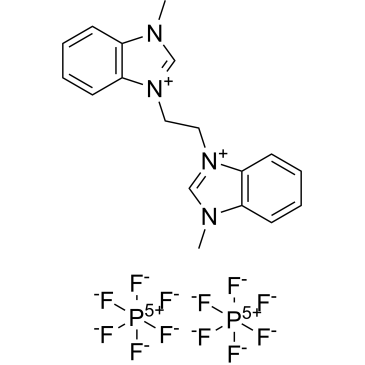 1H-Benzimidazolium, 3,3′-(1,2-ethanediyl)bis[1-methyl-, hexafluorophosphate(1-) 1:2|CS-1580082