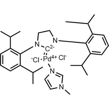 (SP-4-1)-[1,3-Bis[2,6-bis(1-methylethyl)phenyl]-2-imidazolidinylidene]dichloro(1-methyl-1H-imidazole-κN3)palladium|CS-1580095