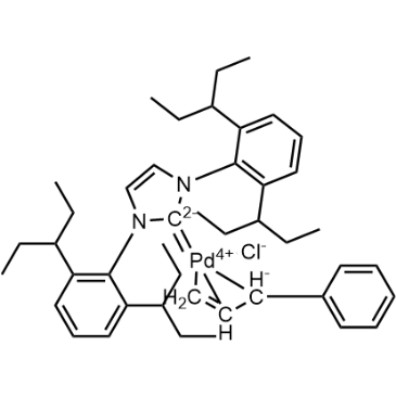[1,3-Bis[2,6-bis(1-ethylpropyl)phenyl]-1,3-dihydro-2H-imidazol-2-ylidene]chloro[(1,2,3-η)-1-phenyl-2-propen-1-yl]palladium|CS-1580098