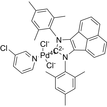 (SP-4-1)-Dichloro(3-chloropyridine-κN)[7,9-dihydro-7,9-bis(2,4,6-trimethylphenyl)-8H-acenaphth[1,2-d]imidazol-8-ylidene]palladium|CS-1580102