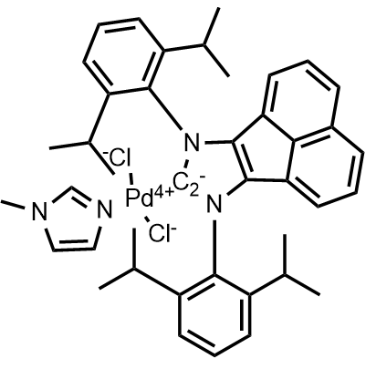 (SP-4-1)-[7,9-Bis[2,6-bis(1-methylethyl)phenyl]-7,9-dihydro-8H-acenaphth[1,2-d]imidazol-8-ylidene]dichloro(1-methyl-1H-imidazole-κN3)palladium|CS-1580104