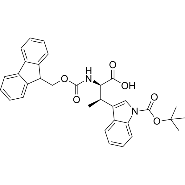 (2R,3R)-2-((((9H-Fluoren-9-yl)methoxy)carbonyl)amino)-3-(1-(tert-butoxycarbonyl)-1H-indol-3-yl)butanoic acid|CS-1611779
