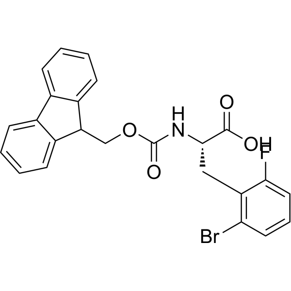 (S)-2-((((9H-Fluoren-9-yl)methoxy)carbonyl)amino)-3-(2-bromo-6-fluorophenyl)propanoic acid|CS-1611791