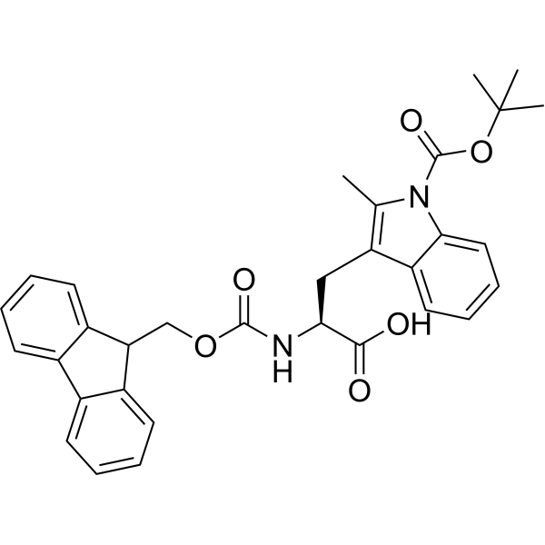 (S)-2-((((9H-Fluoren-9-yl)methoxy)carbonyl)amino)-3-(1-(tert-butoxycarbonyl)-2-methyl-1H-indol-3-yl)propanoic acid|CS-1611798