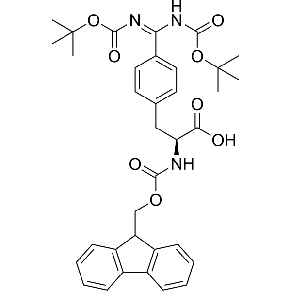 (S)-2-((((9H-Fluoren-9-yl)methoxy)carbonyl)amino)-3-(4-(N,N'-bis(tert-butoxycarbonyl)carbamimidoyl)phenyl)propanoic acid|CS-1611818