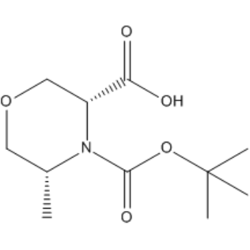 (3R,5R)-4-(tert-Butoxycarbonyl)-5-methylmorpholine-3-carboxylic acid|CS-1612297
