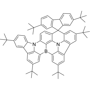 2,2',5,7',8,11-Hexa-tert-butyl-3a2,13b-diaza-6b-boraspiro[acenaphtho[1,2,3,4,5-pqrst]indeno[1,2,3-de]pentaphene-16,9'-fluoren]-1(16a),2,3a,3b,4,6,6b1(15a1),6c,6c1(9a),8,9b,11,13,13c,15-pentadecaene|CS-1612408