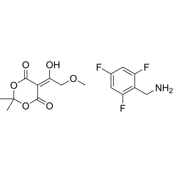 5-(1-Hydroxy-2-methoxyethylidene)-2,2-dimethyl-1,3-dioxane-4,6-dione compound with (2,4,6-trifluorophenyl)methanamine 1:1|CS-1612414