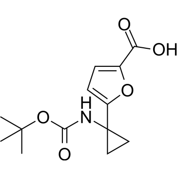 5-(1-((tert-Butoxycarbonyl)amino)cyclopropyl)furan-2-carboxylic acid|CS-1612434