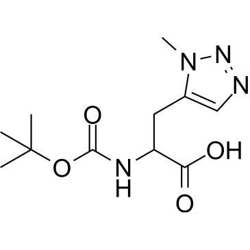 2-((tert-Butoxycarbonyl)amino)-3-(1-methyl-1H-1,2,3-triazol-5-yl)propanoic acid|CS-1612444