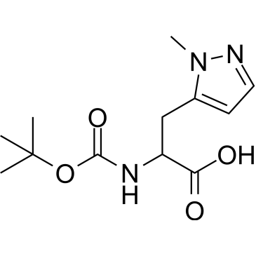 2-((tert-Butoxycarbonyl)amino)-3-(1-methyl-1H-pyrazol-5-yl)propanoic acid|CS-1612447