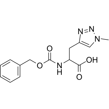 2-(((Benzyloxy)carbonyl)amino)-3-(1-methyl-1H-1,2,3-triazol-4-yl)propanoic acid|CS-1612455