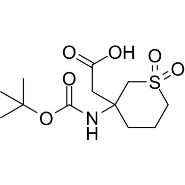 2-(3-((tert-Butoxycarbonyl)amino)-1,1-dioxidotetrahydro-2H-thiopyran-3-yl)acetic acid|CS-1612464