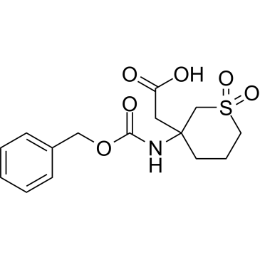 2-(3-(((Benzyloxy)carbonyl)amino)-1,1-dioxidotetrahydro-2H-thiopyran-3-yl)acetic acid|CS-1612466