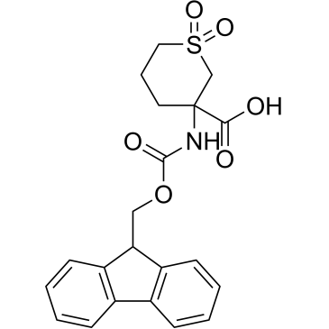 3-((((9H-Fluoren-9-yl)methoxy)carbonyl)amino)tetrahydro-2H-thiopyran-3-carboxylic acid 1,1-dioxide|CS-1612468